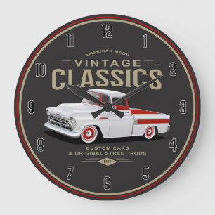 American Classic Camion Blanc Grande horloge
