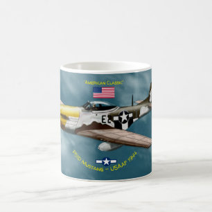 American Classic P51D Mustang T - Shirt Kaffeetasse