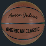 American Classic Personalisiert Basketball<br><div class="desc">Personalisieren Sie diesen klassischen Basketball,  indem Sie den Namen ändern.</div>