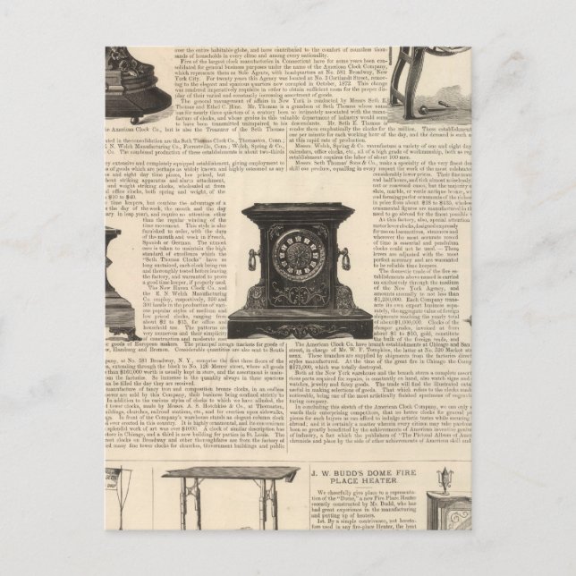 American Clock Company Postkarte (Vorderseite)