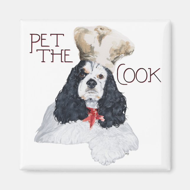 American Cocker Spaniel Koch Magnet (Vorne)