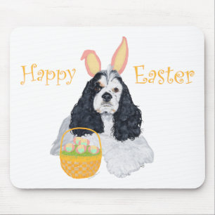 American Cocker Spaniel Ostern Mousepad
