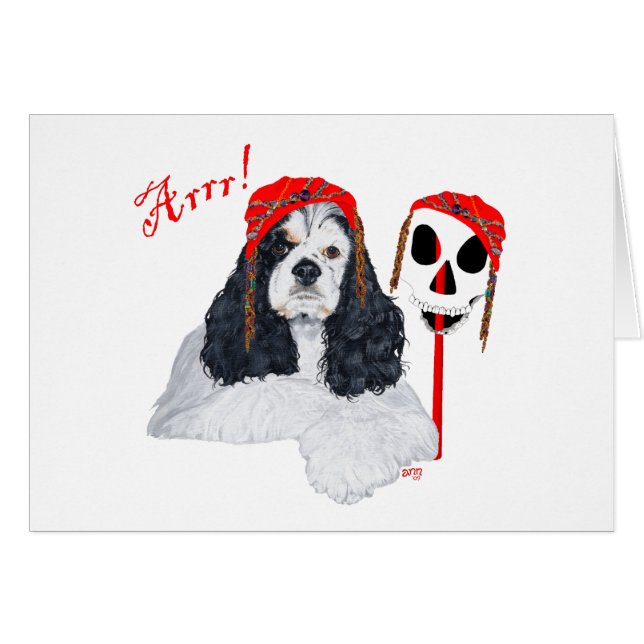American Cocker Spaniel Pirate (Vorderseite (Horizontal))