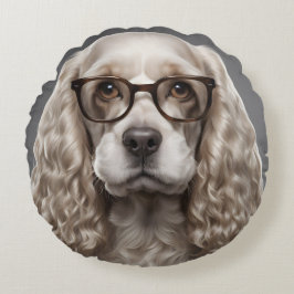 American Cocker Spaniel Rundes Kissen
