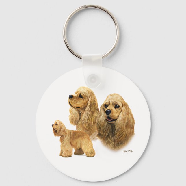 American Cocker Spaniel Schlüsselanhänger (Vorderseite)