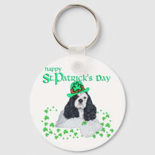 American Cocker Spaniel St. Patrick's Day Schlüsselanhänger