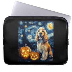 American Cocker Spaniel Süßer Hund Halloween Jack Laptopschutzhülle