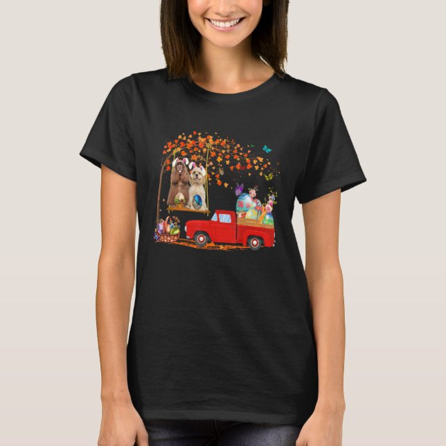 American Cocker Spaniel trägt einen sonnigen Ohr R T-Shirt (Vorderseite)