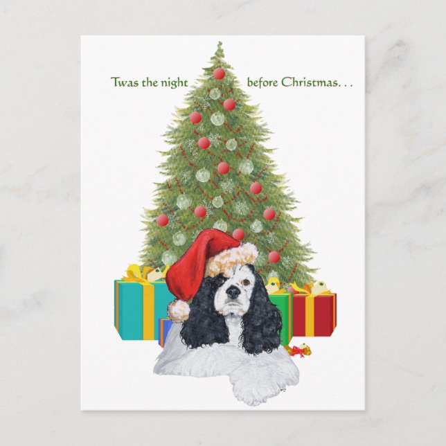 American Cocker Spaniel Weihnachten (Vorderseite)