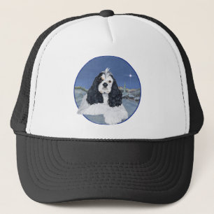 American Cocker Spaniel Weihnachten Truckerkappe