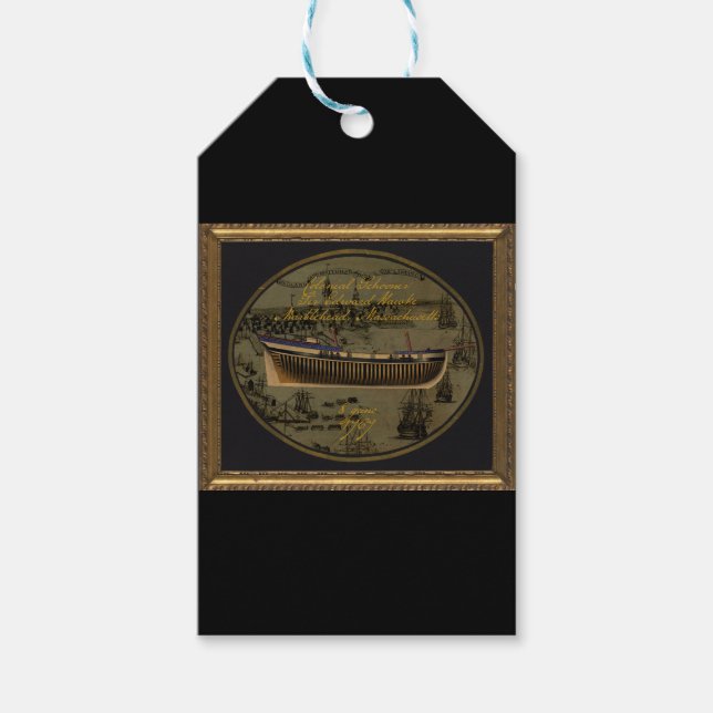 American Colonial Schooner Sir Edward Hawke Geschenkanhänger (Vorderseite)