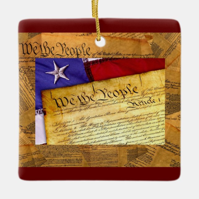 American Constitution We The People Keramikornament (Vorderseite)