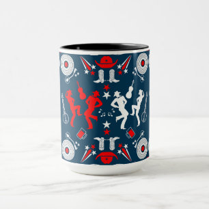 American Country Music Line Tanz Tasse