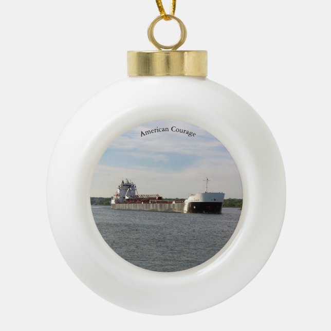 American Course Ball oder Snowflake Ornament (Vorderseite)