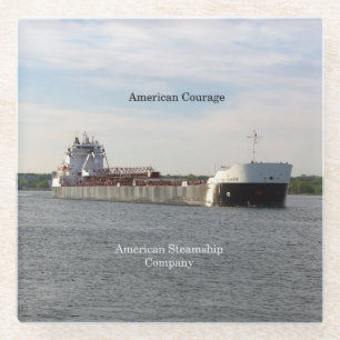 American Course glass Untersetzer