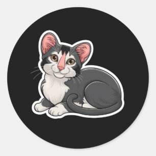 American Curl Runder Aufkleber