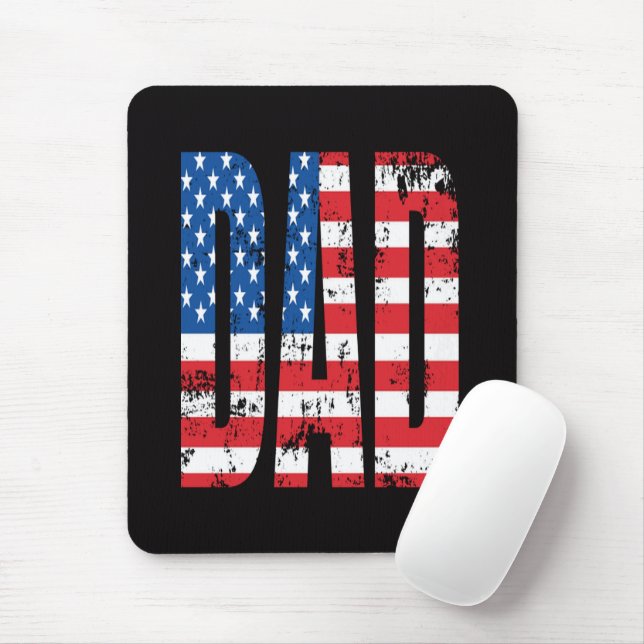 American Dad-Flagge Mousepad (Mit Mouse)