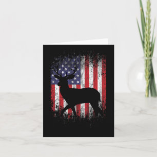American Deer Jagd Patriotic Hunter Flag Whiteway Karte