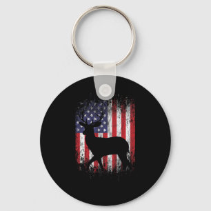 American Deer Jagd Patriotic Hunter Flag Whiteway Schlüsselanhänger