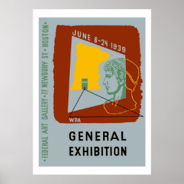 American Design Exhibit Boston Poster