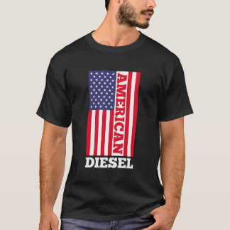 American Diesel Flag Truck Turbo Brothers American T-Shirt