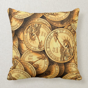 American Dollar Coin Kissen