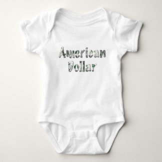 American Dollar Money Typography – Cute Baby Strampler