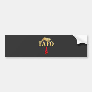 American Donald Trump FAFO USA Flag Patriotic Autoaufkleber