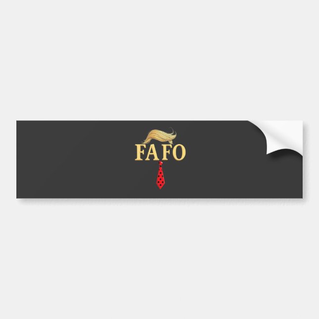 American Donald Trump FAFO USA Flag Patriotic Autoaufkleber (Vorne)