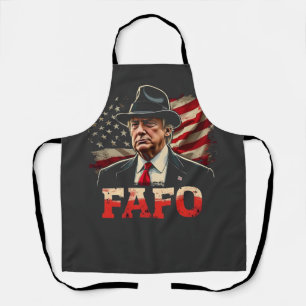 American Donald Trump FAFO USA Flag Patriotic Schürze