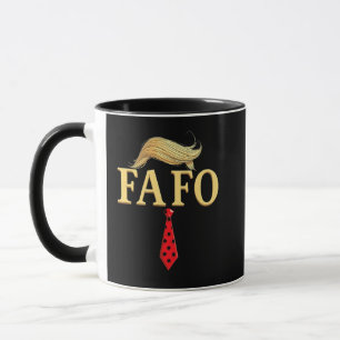 American Donald Trump FAFO USA Flag Patriotic Tasse