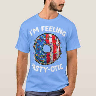 American Donut Lover Baking Pastry 4th Of July Cut T-Shirt