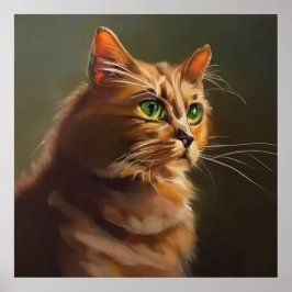 American Drahthaarterrier Cat Poster