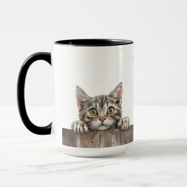 American Drahthaarterrier Cat Tasse (Links)