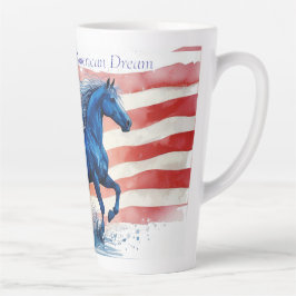 American Dream Patriotic Horse Milchtasse