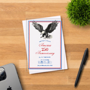 American Eagle America 250-Jahr-Jubiläumsfeier Acryleinladungen