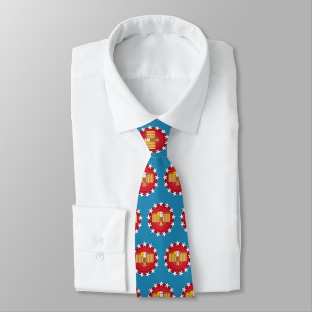American Eagle (Blue) - Krawatte (Gebunden)
