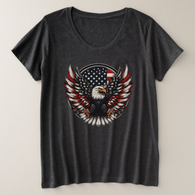 American Eagle by Rp Große Größe T-Shirt (Design vorne)
