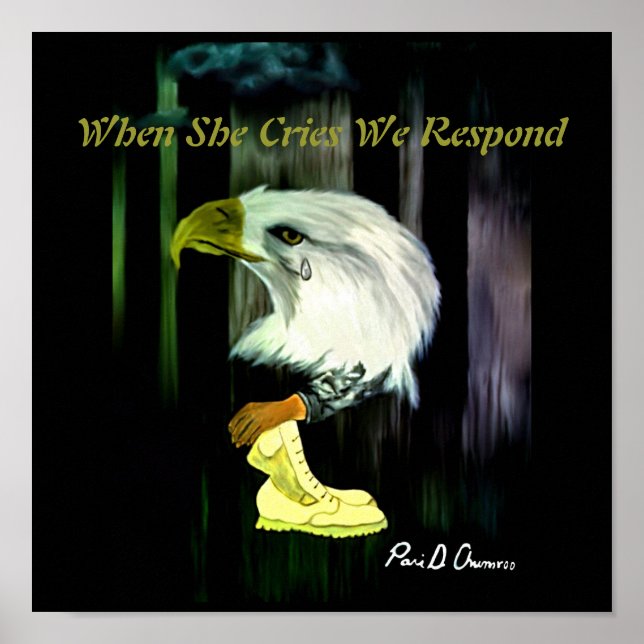 American Eagle Cries Poster (Vorne)