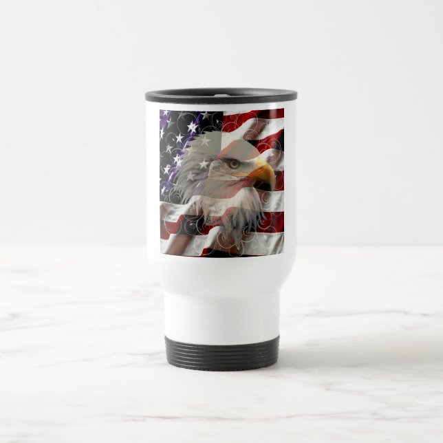 American Eagle Drapeau Voyage Mug (Centre)