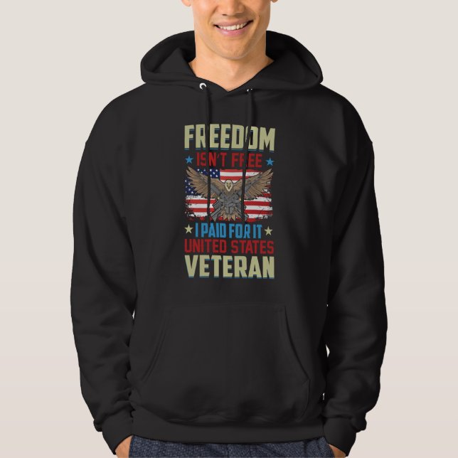 American Eagle - Freedom Isnt Free Veteran Hoodie (Vorderseite)