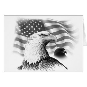 American Eagle Grußkarte
