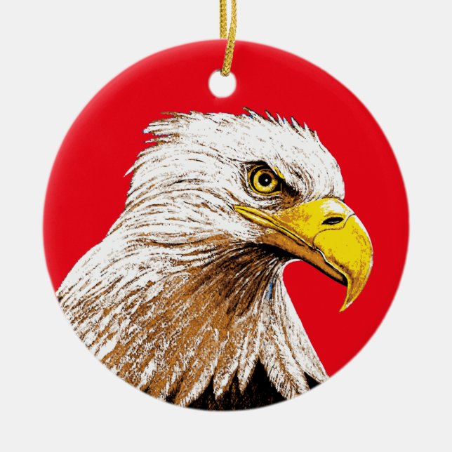American Eagle Keramik Ornament (Vorne)