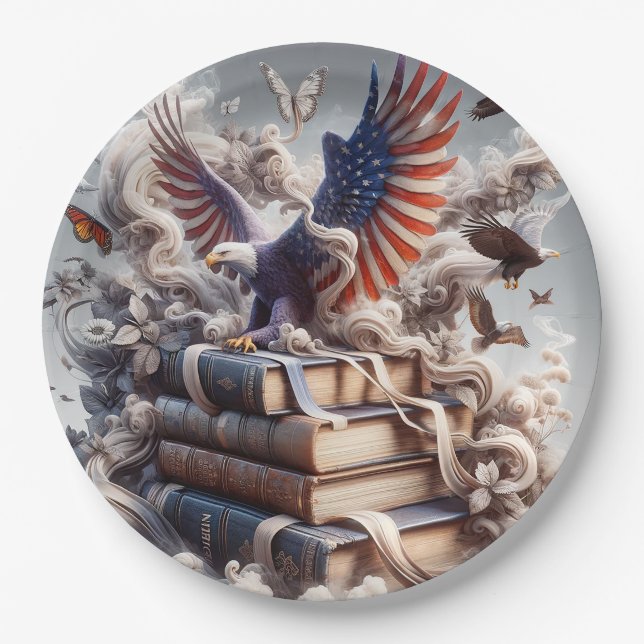 American Eagle Pappteller (Vorderseite)