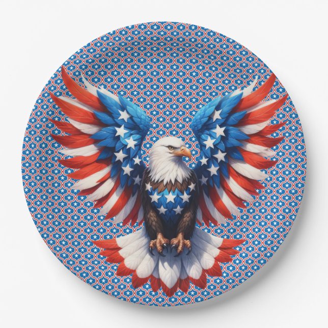 American Eagle Pappteller (Vorderseite)