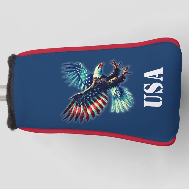American Eagle Patriotic USA Golf Headcover (Vorderseite)