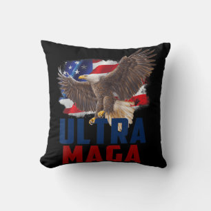American Eagle Patriotic Vathers Day Ultra MAGA Fl Kissen