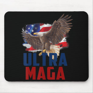 American Eagle Patriotic Vathers Day Ultra MAGA Fl Mousepad