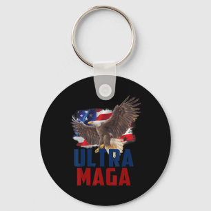 American Eagle Patriotic Vathers Day Ultra MAGA Fl Schlüsselanhänger