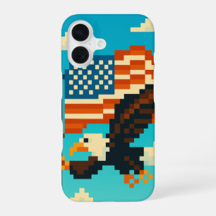 American Eagle Pixel Art Phone Cases iPhone 16 Hülle